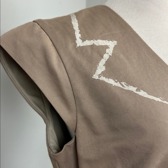 ModCloth Bea & Dot Tan and White Oslo and Behold Dress Sz S - Picture 5 of 16